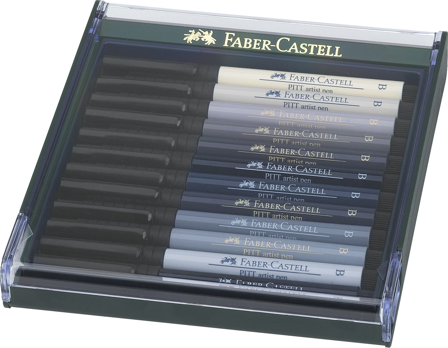 CUTIE 12 CULORI PITT ARTIST PEN NUANTE DE GRI FABER-CASTELL CUTIE 12 CULORI PITT ARTIST PEN NUANTE DE GRI FABER-CASTELL